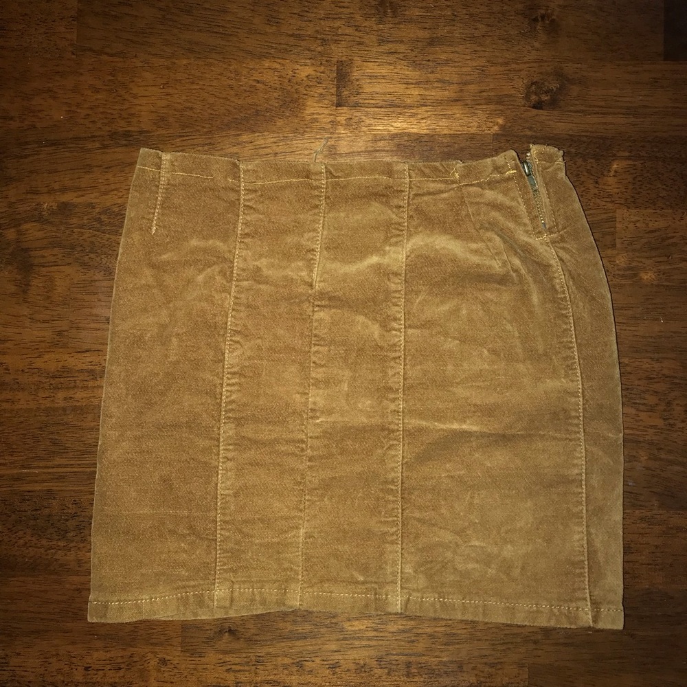 Ships Today! Brandy Melville Suede Bodycon Skirt - Picture 6 of 8